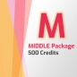 Mobile Preview: MIDDLE "M" CREDIT PACKAGE with 500 credits
